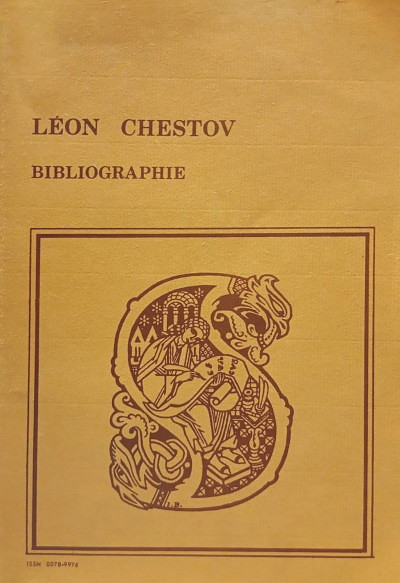 Leon Chestov. Bibliographie (used)
