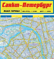 Karta Sankt-Peterburga. Plan goroda