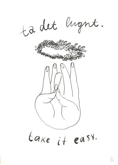 Ta det lugnt. Postcard
