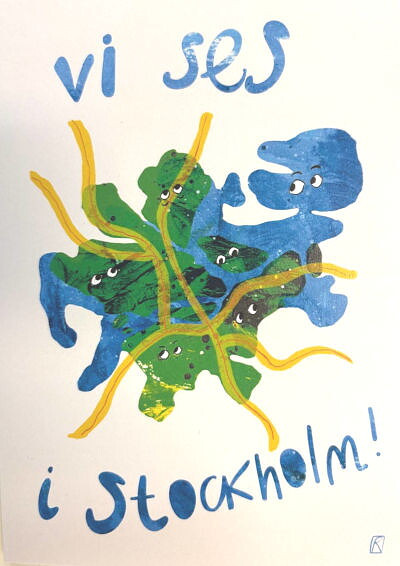 Vi ses i Stockholm. Postcard