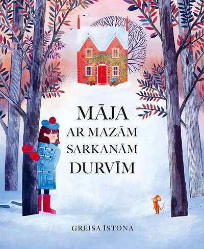Easton G. Māja ar mazām sarkanām durvīm
